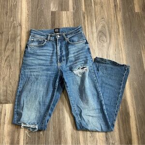 BDG urban outfitters flare distressed jeans